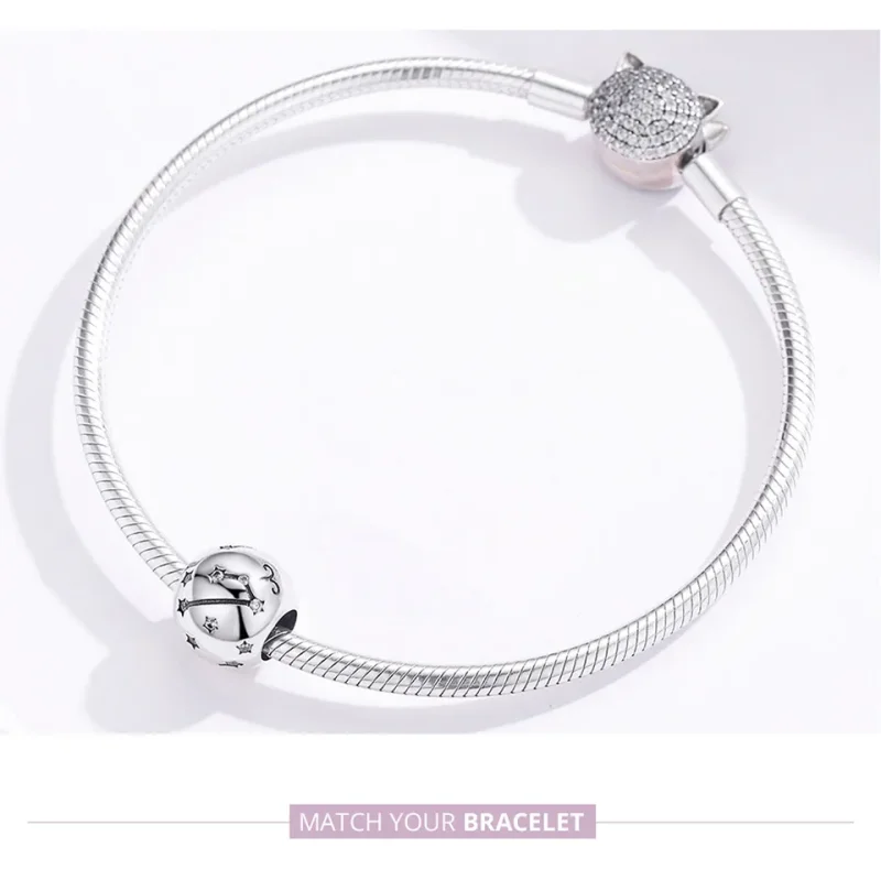 (bilde for) Pandora Style Silver Aries Charm - SCC1218-1 - Vis 6