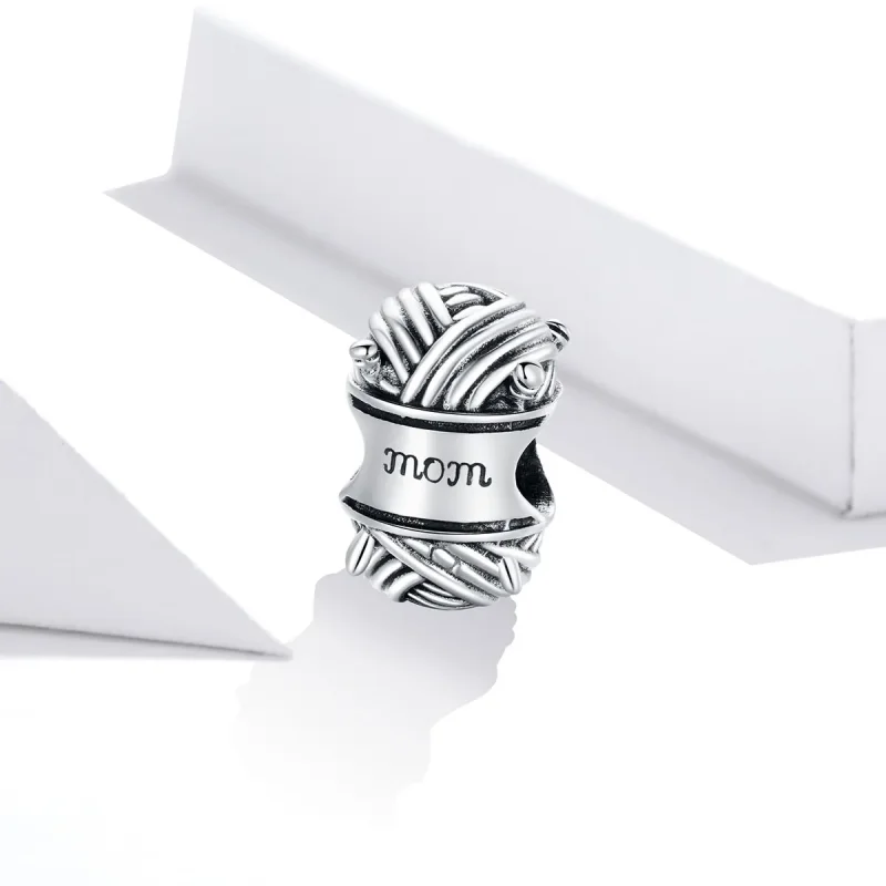 (bilde for) Pandora Style Silver Ball of Garn Charm - SCC1654 - Vis 2