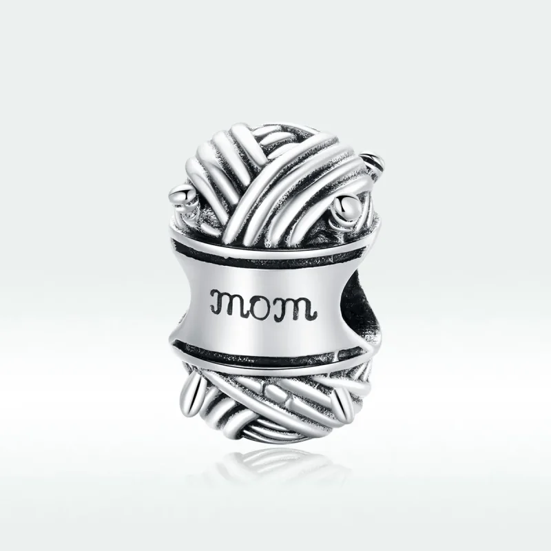 (bilde for) Pandora Style Silver Ball of Garn Charm - SCC1654 - Vis 5