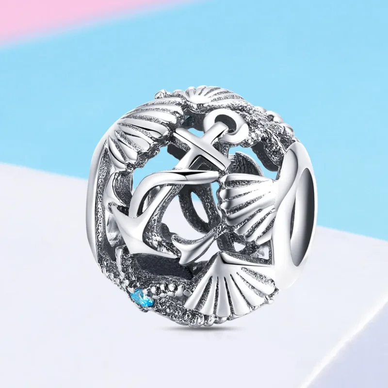 (bilde for) Pandora Style Silver Beach Charm - SCC995 - Vis 2