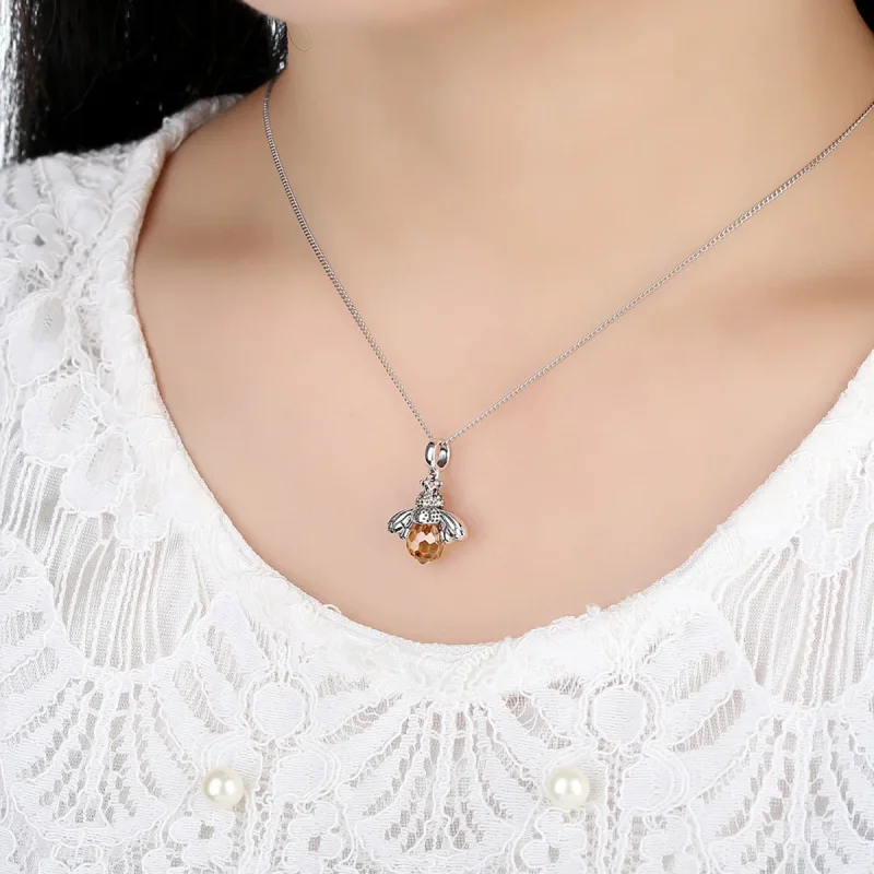 (bilde for) Pandora Style Silver Bee Dangle - SCC035 - Vis 2