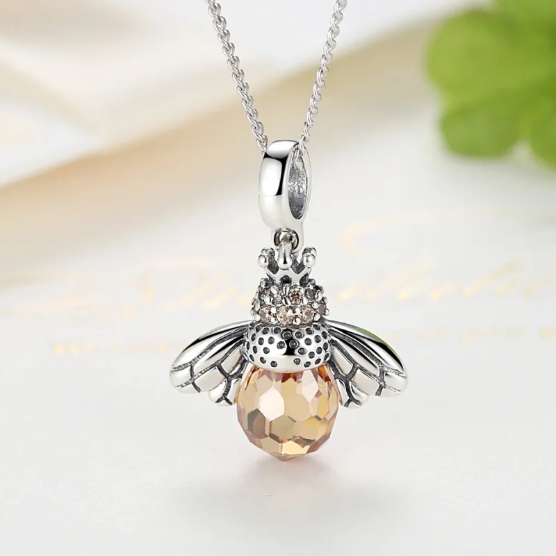 (bilde for) Pandora Style Silver Bee Dangle - SCC035 - Vis 3