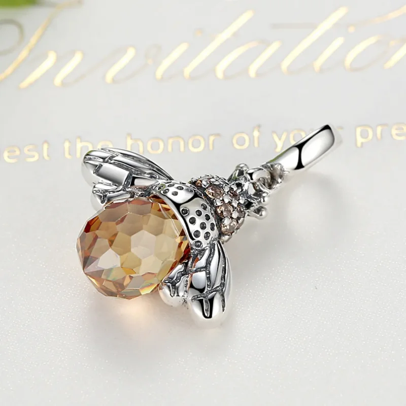 (bilde for) Pandora Style Silver Bee Dangle - SCC035 - Vis 4