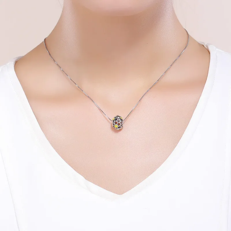 (bilde for) Pandora Style Silver Bee's Hive Charm - SCC779 - Vis 5