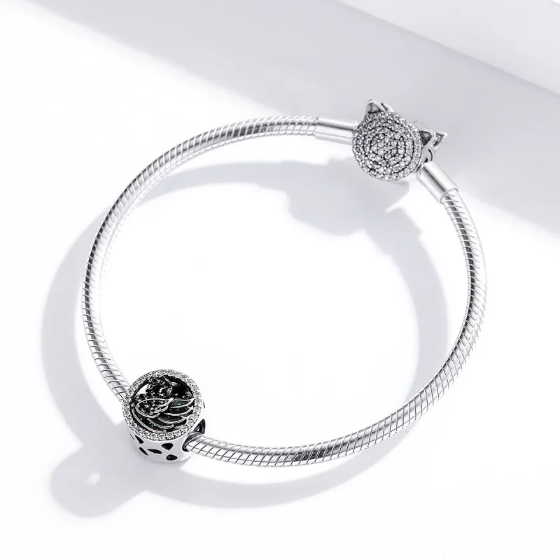 (bilde for) Pandora Style Silver Black Swan Charm - SCC1342 - Vis 3