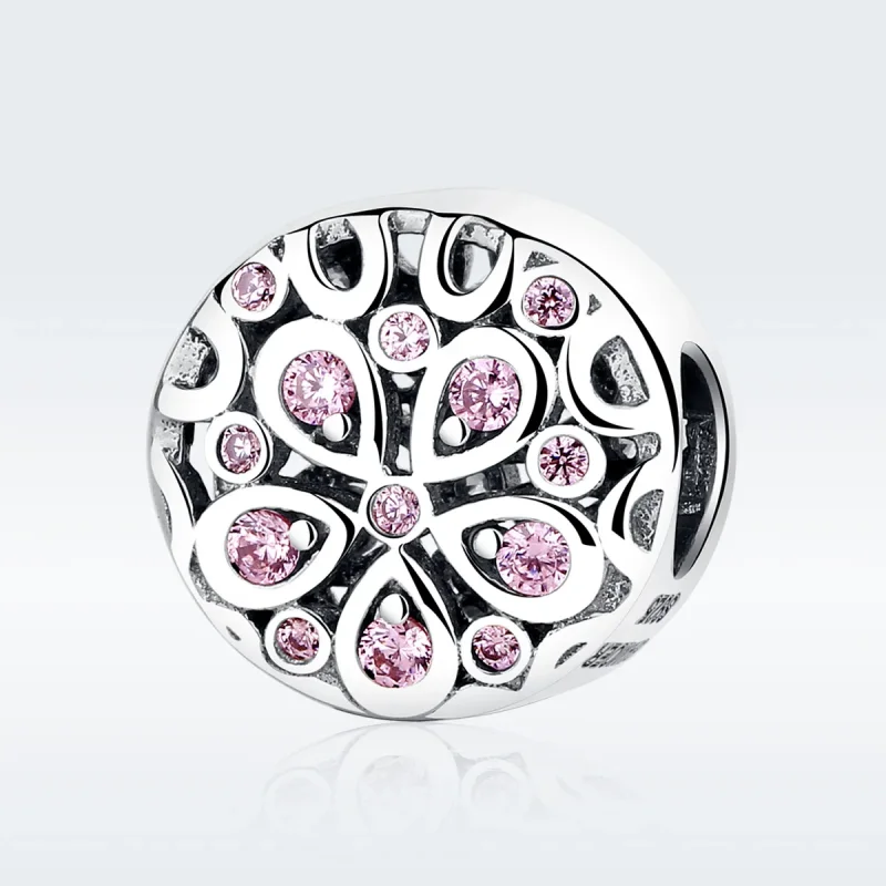 (bilde for) Pandora Style Silver Blooming Charm - SCC053 - Vis 3