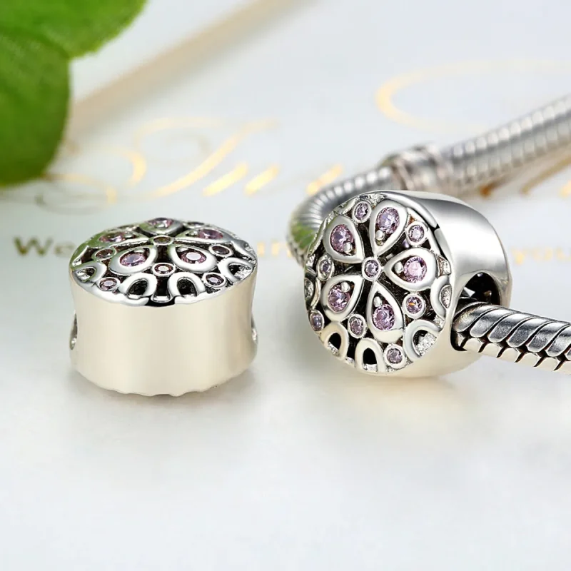 (bilde for) Pandora Style Silver Blooming Charm - SCC053 - Vis 4