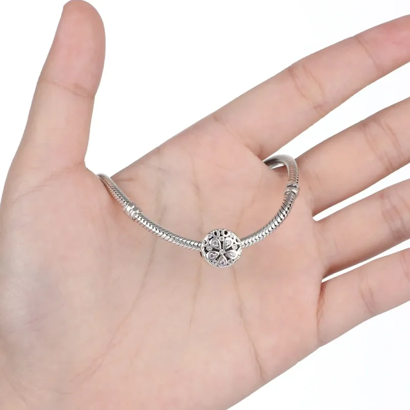 (bilde for) Pandora Style Silver Blooming Charm - SCC053 - Vis 5