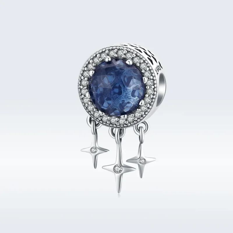 (bilde for) Pandora Style Silver Blue Star Charm - SCC1432 - Vis 5
