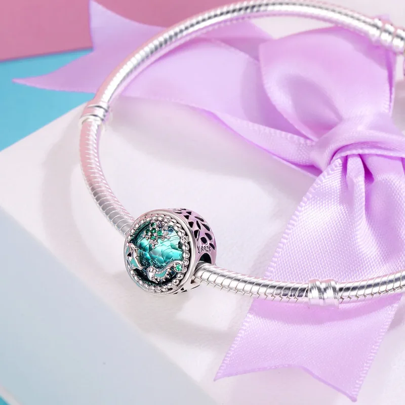 (bilde for) Pandora Style Silver Bright Stars Charm - SCC246 - Vis 6