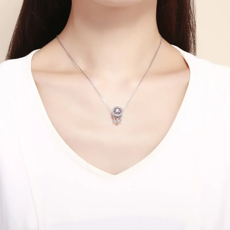 (bilde for) Pandora Style Silver Brilliant Heart Charm - SCC998 - Vis 5
