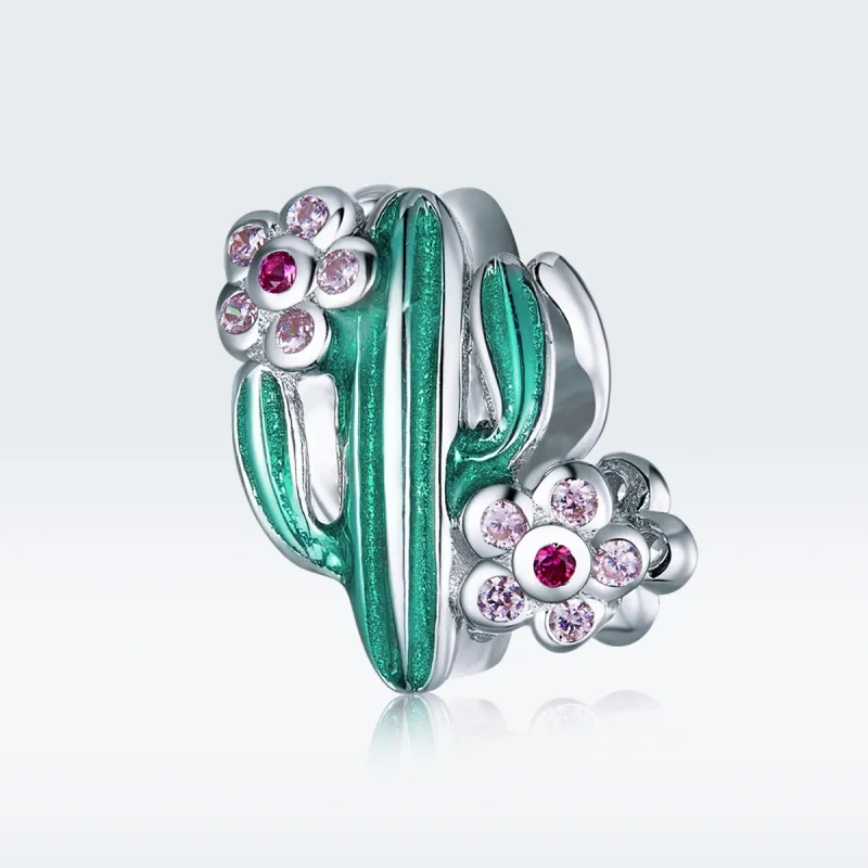 (bilde for) Pandora Style Silver Cactus Charm - BSC261 - Vis 5