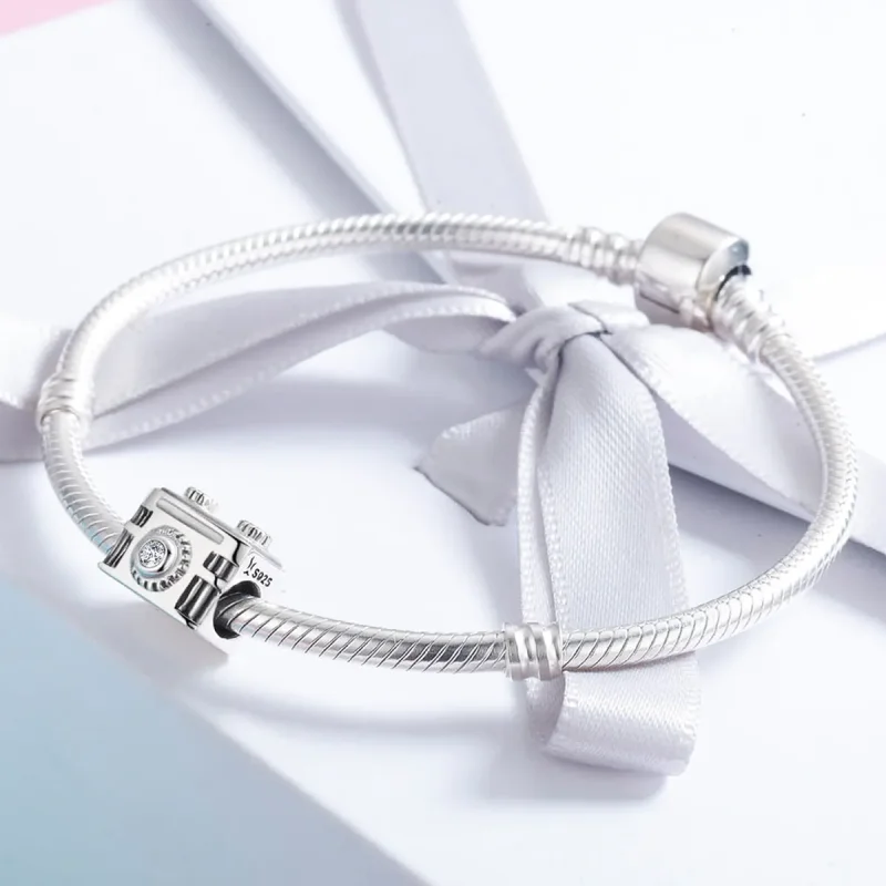 (bilde for) Pandora Style Silver Camera in Memory Charm - SCC516 - Vis 4