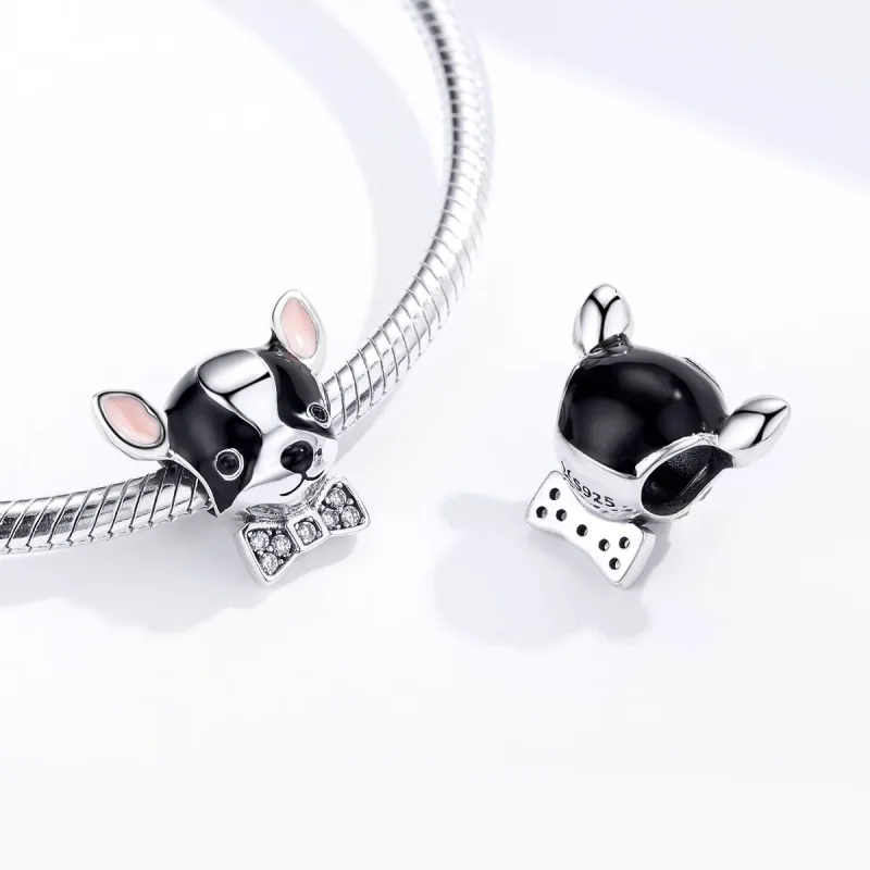 (bilde for) Pandora Style Silver Chihuahua Charm - SCC1310 - Vis 4