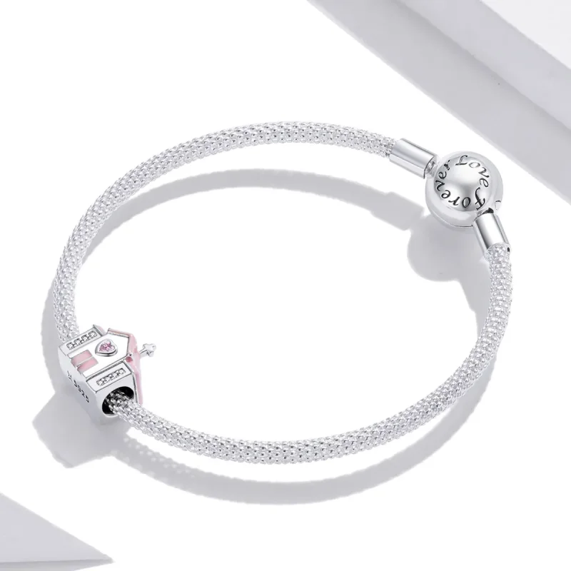 (bilde for) Pandora Style Silver Church Charm - SCC1810 - Vis 3