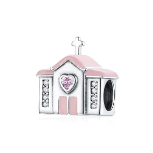 (bilde for) Pandora Style Silver Church Charm - SCC1810