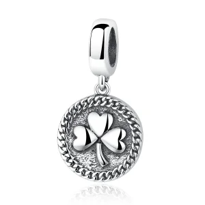 (bilde for) Pandora Style Silver Clover Dingle - SCC039