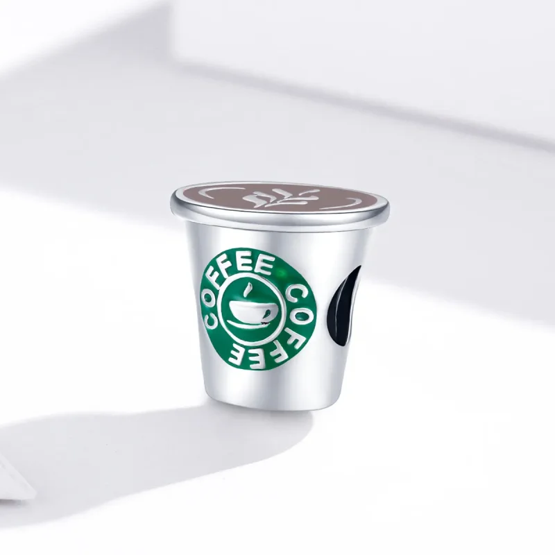 (bilde for) Pandora Style Silver Coffee Time Charm - SCC1545 - Vis 4
