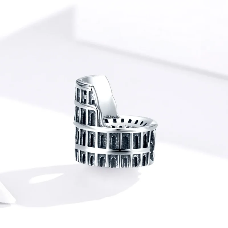 (bilde for) Pandora Style Silver Colosseum Charm - SCC1543 - Vis 4