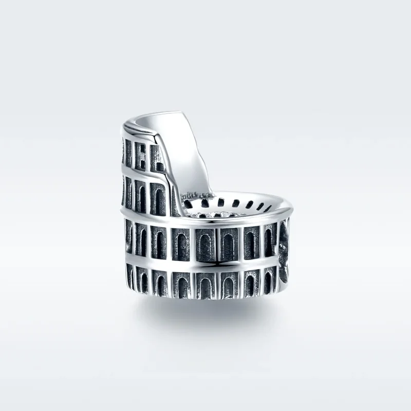 (bilde for) Pandora Style Silver Colosseum Charm - SCC1543 - Vis 5