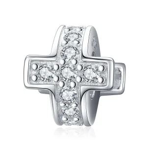 (bilde for) Pandora Style Silver Cross Charm - SCC1292