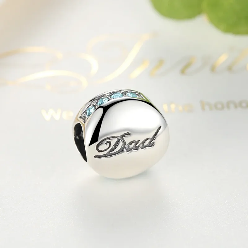 (bilde for) Pandora Style Silver Dad Charm - SCC006 - Vis 4