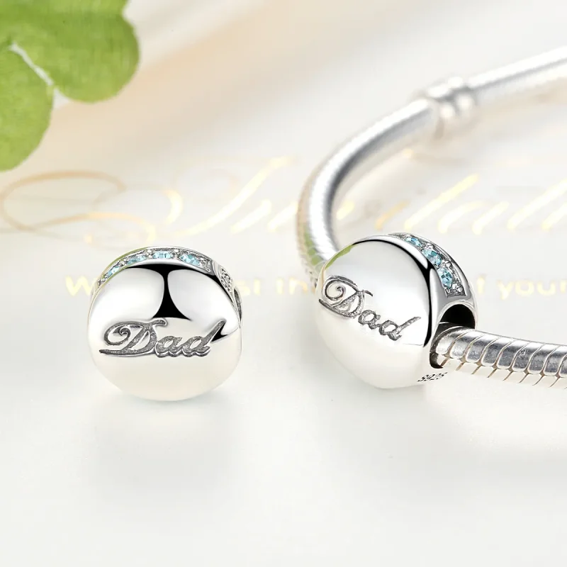 (bilde for) Pandora Style Silver Dad Charm - SCC006 - Vis 5