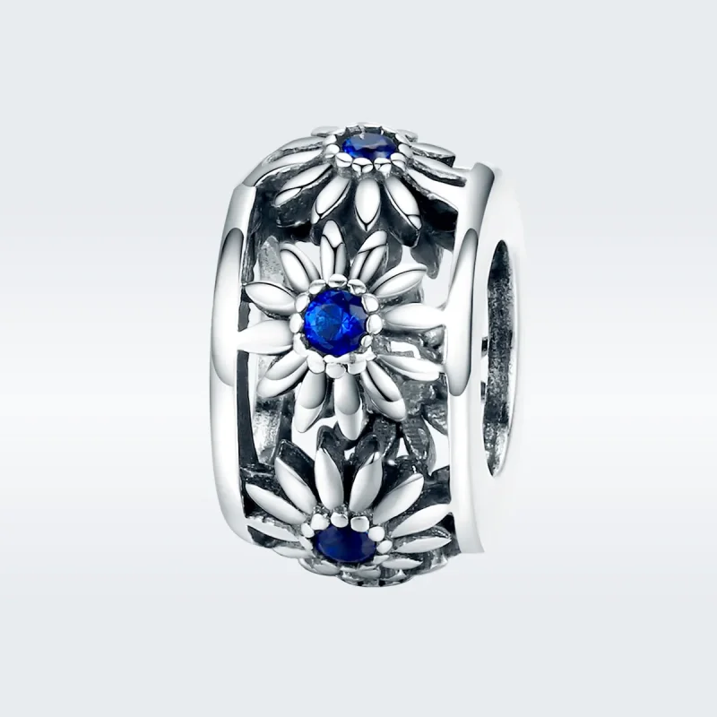 (bilde for) Pandora Style Silver Daisy Spacer - SCC1118 - Vis 3