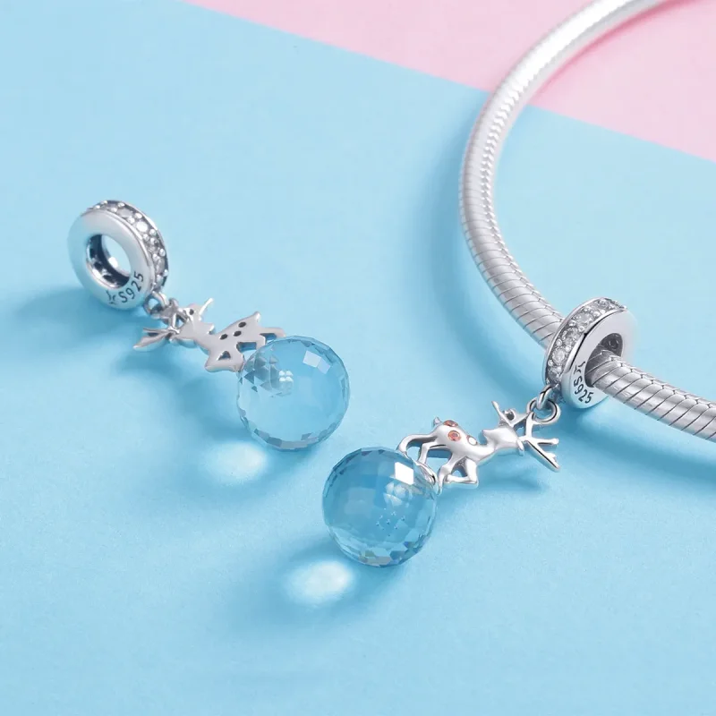 (bilde for) Pandora Style Silver Deer Dangle - SCC1010 - Vis 4