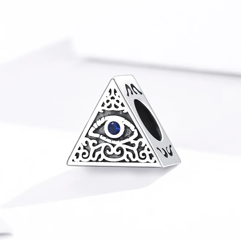 (bilde for) Pandora Style Silver Devil's Eye Charm - SCC1567 - Vis 2