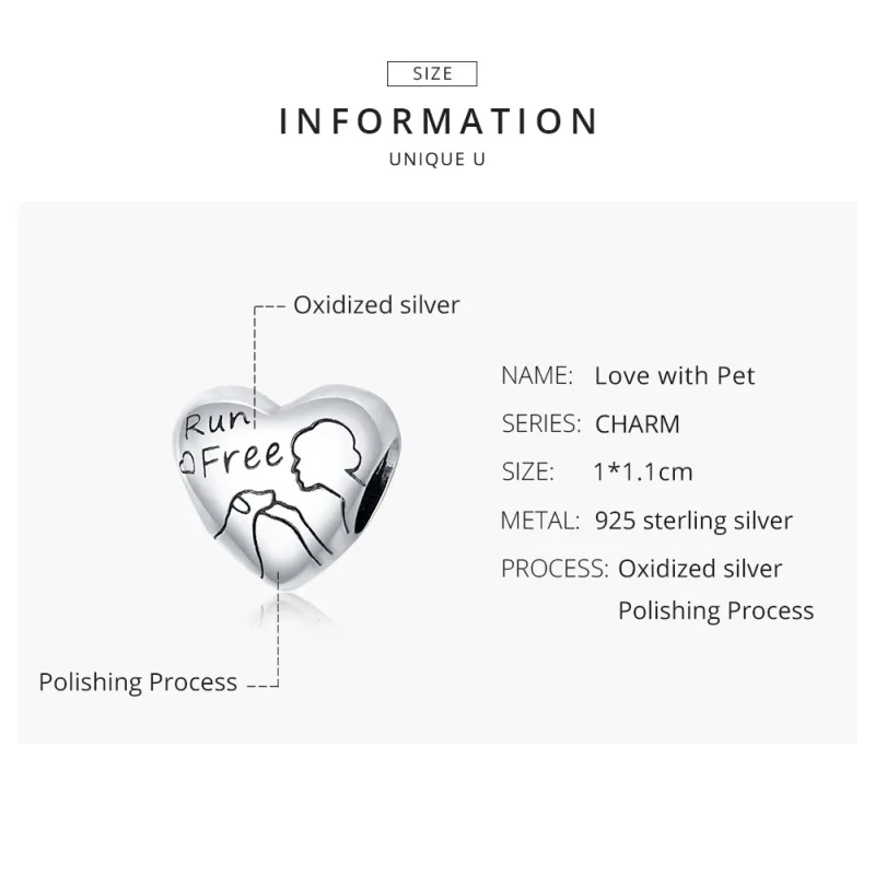 (bilde for) Pandora Style Silver Dog Mom Charm - SCC1679 - Vis 8