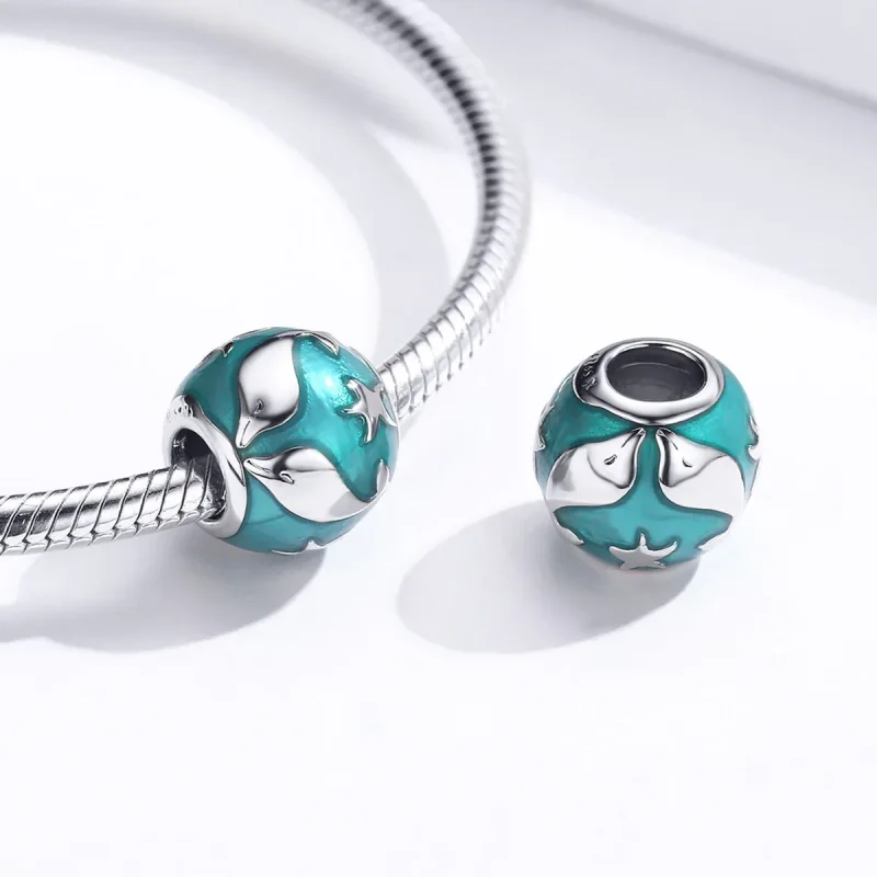 (bilde for) Pandora Style Silver Dolphin Charm - SCC1295 - Vis 3