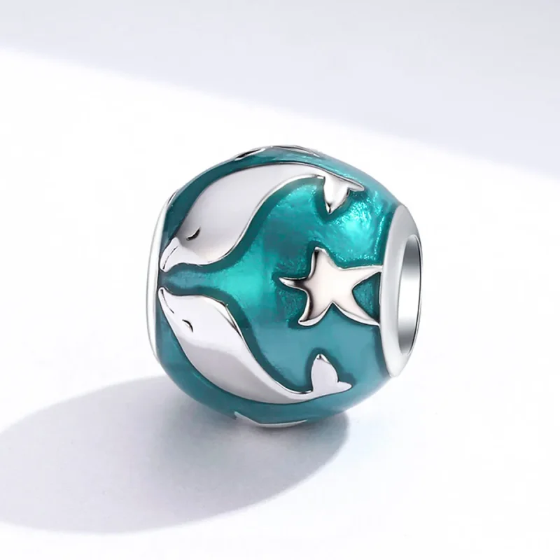 (bilde for) Pandora Style Silver Dolphin Charm - SCC1295 - Vis 4