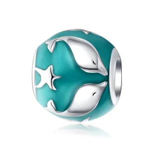 (bilde for) Pandora Style Silver Dolphin Charm - SCC1295