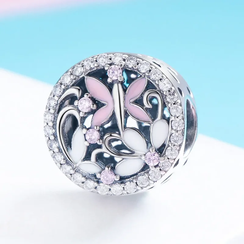 (bilde for) Pandora Style Silver Dragonfly Charm - SCC757 - Vis 2