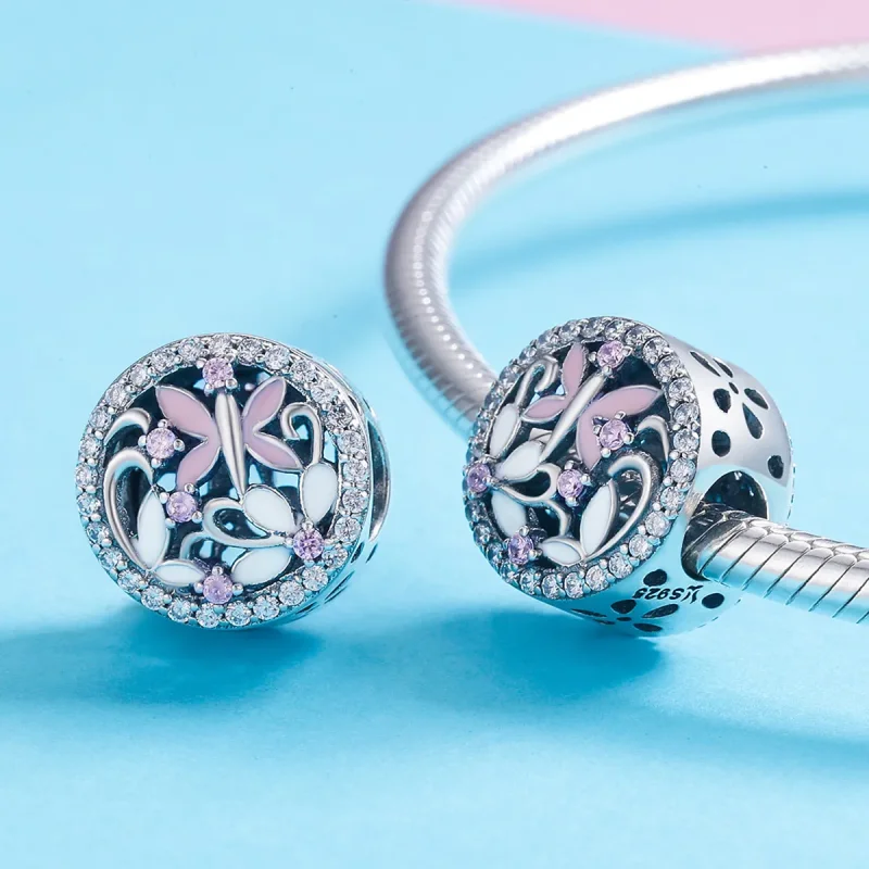 (bilde for) Pandora Style Silver Dragonfly Charm - SCC757 - Vis 4