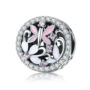 (bilde for) Pandora Style Silver Dragonfly Charm - SCC757