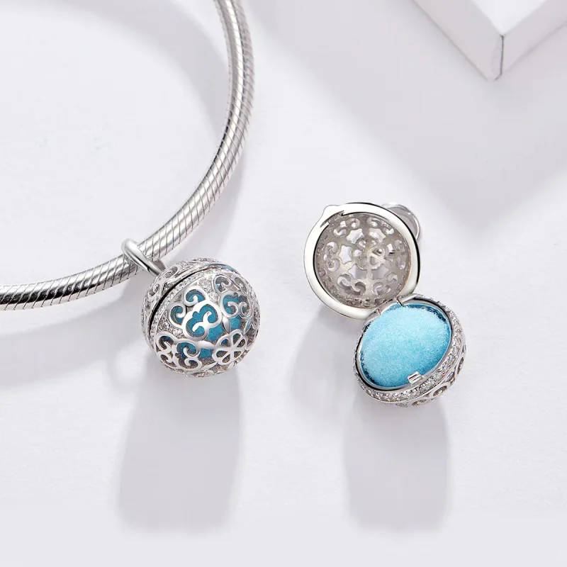 (bilde for) Pandora Style Silver Duftende Ball Charm - SCC1198 - Vis 6