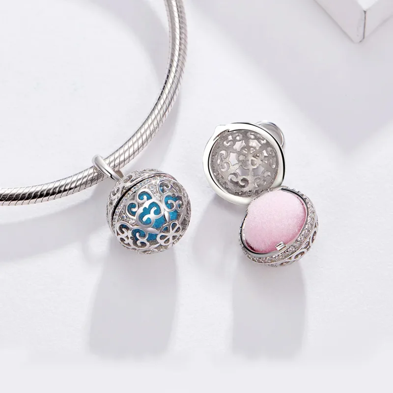 (bilde for) Pandora Style Silver Duftende Ball Charm - SCC1198 - Vis 7