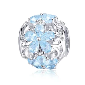(bilde for) Pandora Style Silver Elegant Snowflakes Charm - SCC941