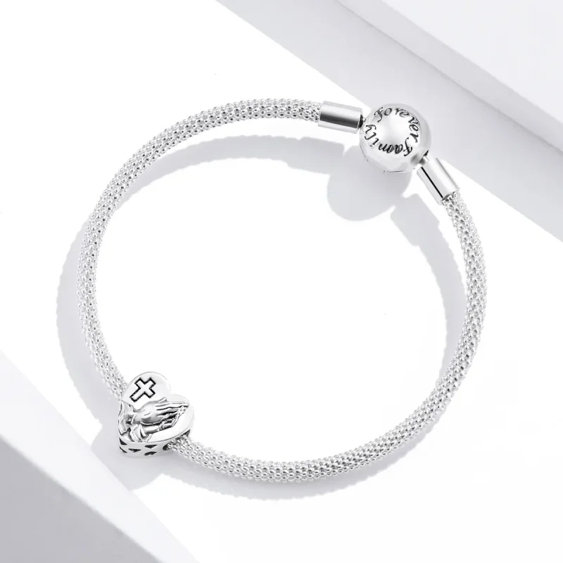 (bilde for) Pandora Style Silver Faith Charm - BSC317 - Vis 4
