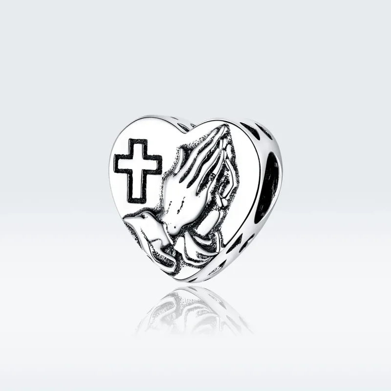 (bilde for) Pandora Style Silver Faith Charm - BSC317 - Vis 5