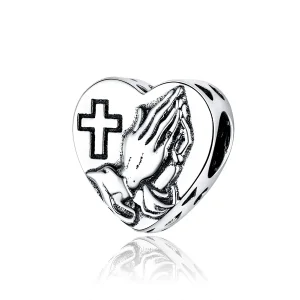 (bilde for) Pandora Style Silver Faith Charm - BSC317