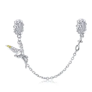 (bilde for) Pandora Style Silver Flower Elf sikkerhetskjede - SCC1278