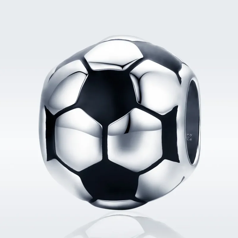 (bilde for) Pandora Style Silver Football Passion Charm - SCC666 - Vis 2