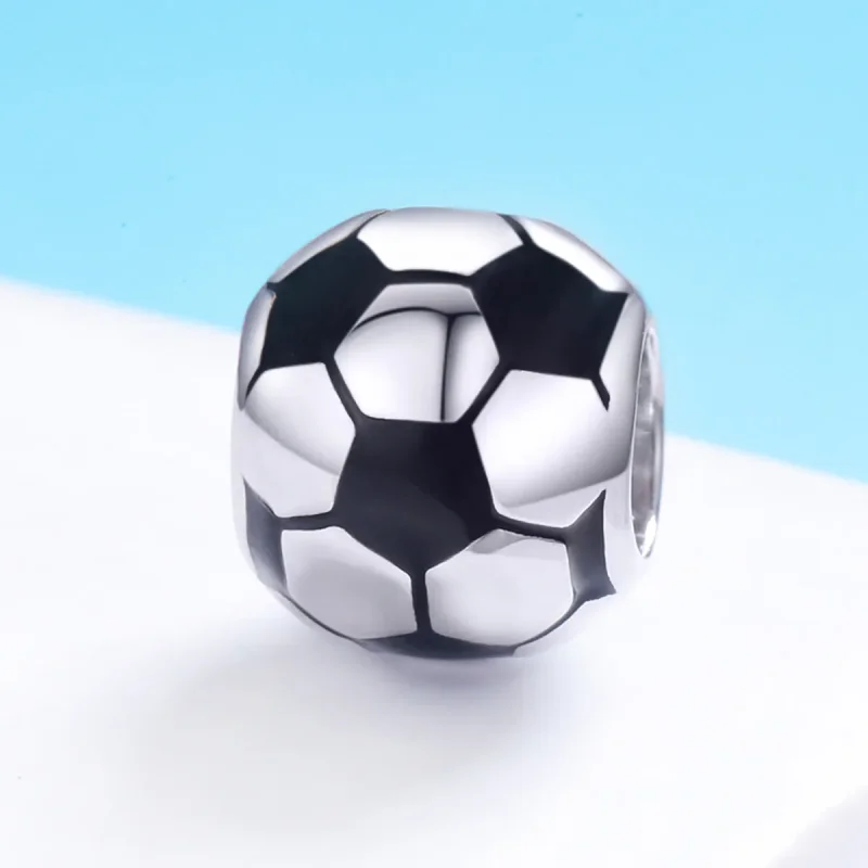 (bilde for) Pandora Style Silver Football Passion Charm - SCC666 - Vis 3