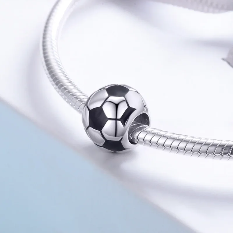 (bilde for) Pandora Style Silver Football Passion Charm - SCC666 - Vis 4