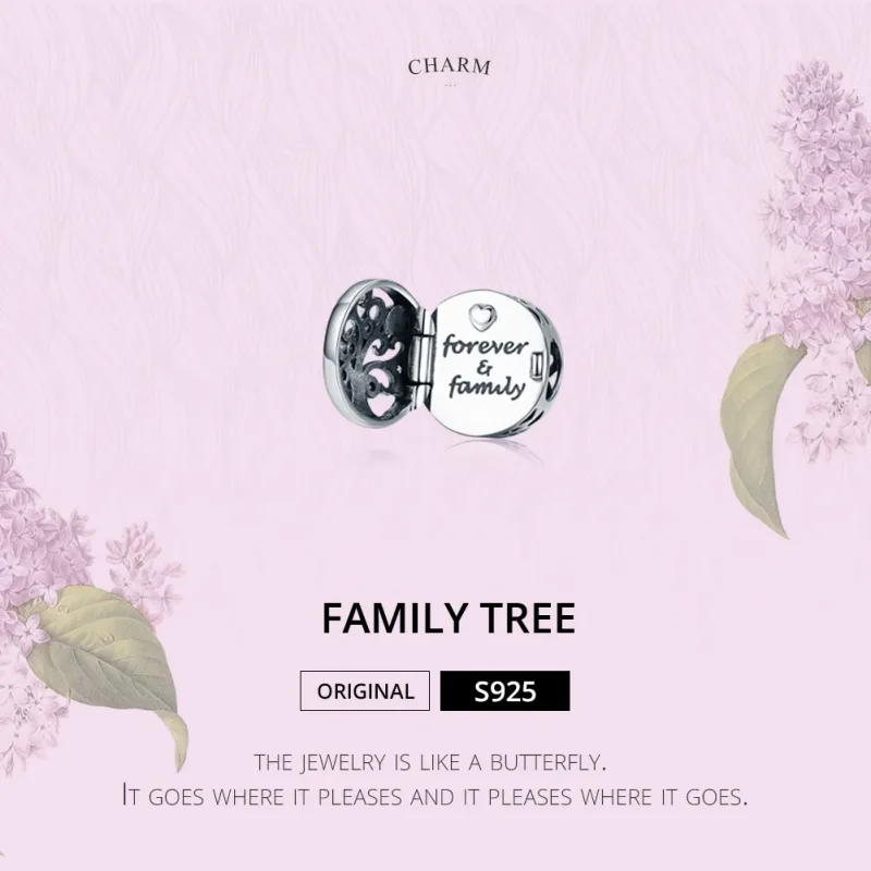 (bilde for) Pandora Style Silver Forever & Family Charm - SCC1259 - Vis 2