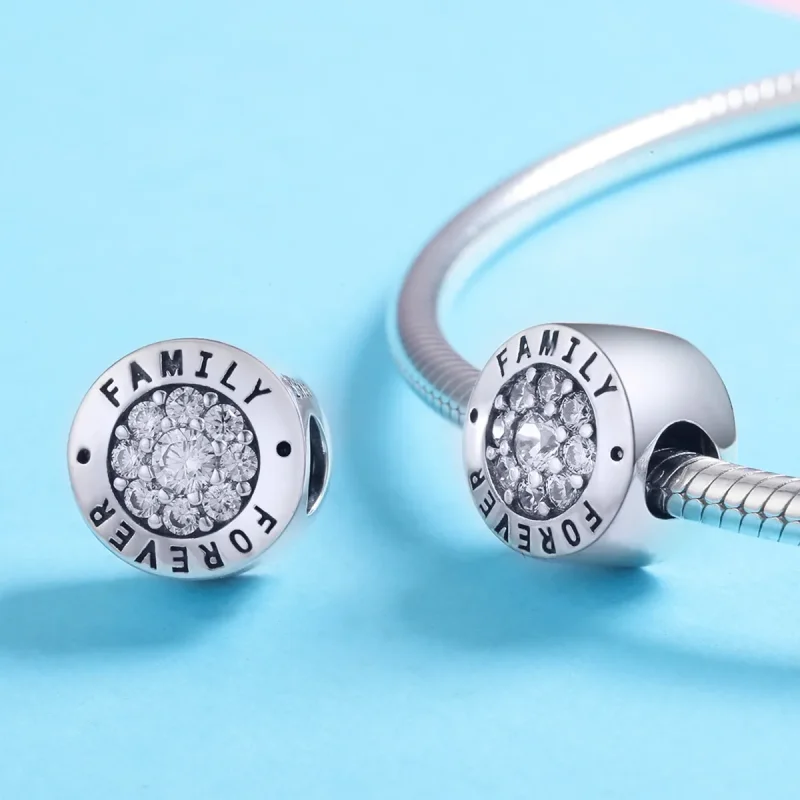 (bilde for) Pandora Style Silver Forever Home Charm - SCC814 - Vis 3