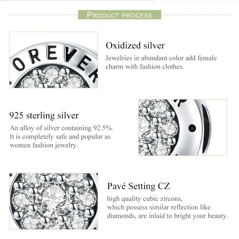 (bilde for) Pandora Style Silver Forever Home Charm - SCC814 - Vis 7